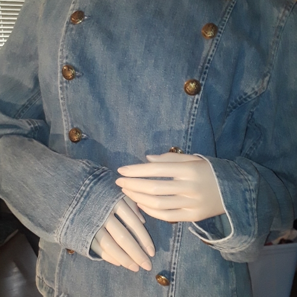 Lauren Ralph Lauren Double Breasted Denim … - Picture 10 of 11